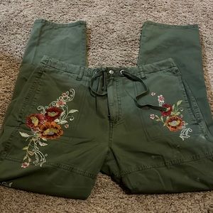 PETITE Sundance Pants Embroidered Surplus 10P